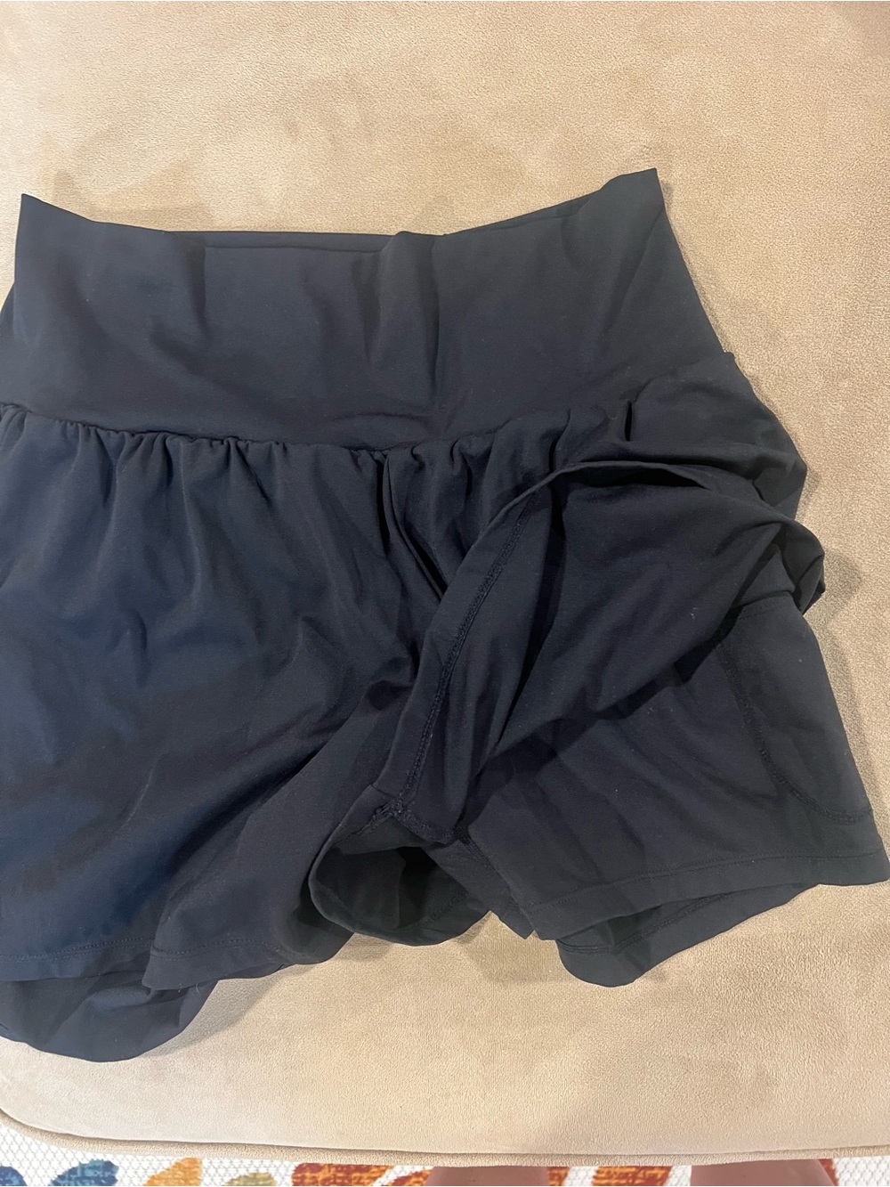 HALARA High-Waist Softlyzero Airy Shorts in Blue and Black - Picture 3 of 5